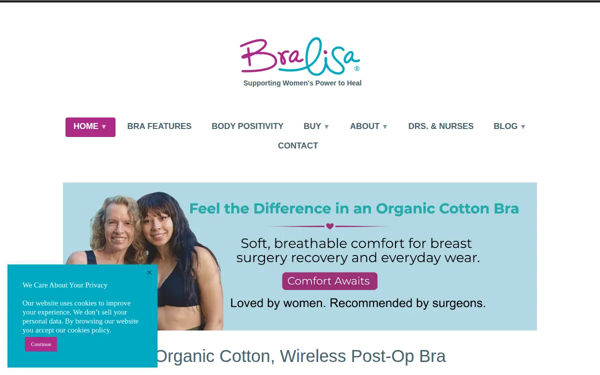 Homepage of Bralisa LLC