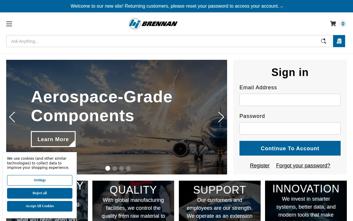 Homepage of Bic Manufacturing, INC.