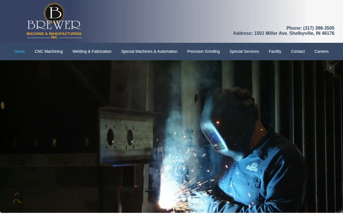 Homepage of Brewer Machine & Manufacturing, INC