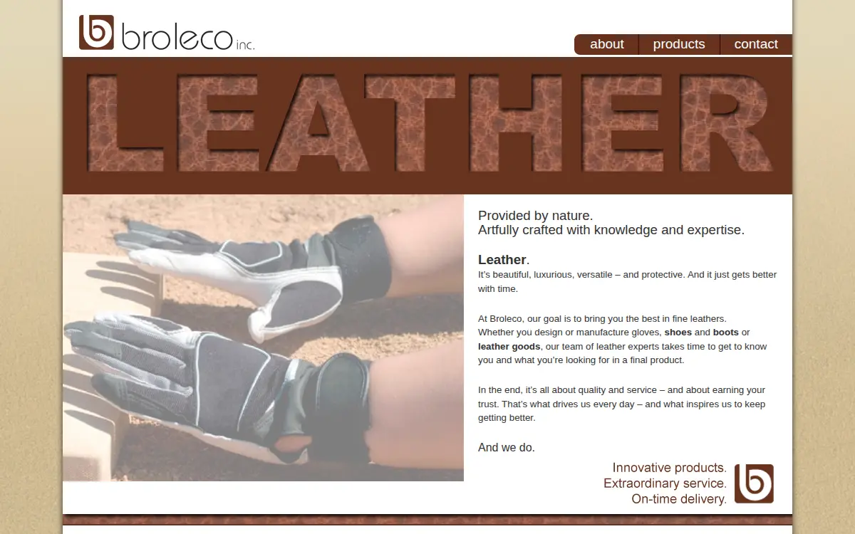 Homepage of Broleco INC