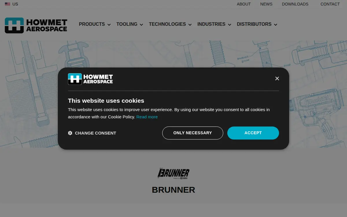 Homepage of Brunner Manufacturing Company, INC.