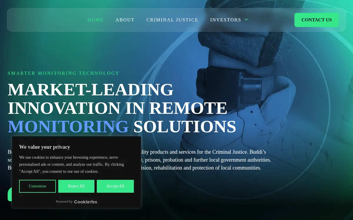 Homepage of Buddi Us, LLC