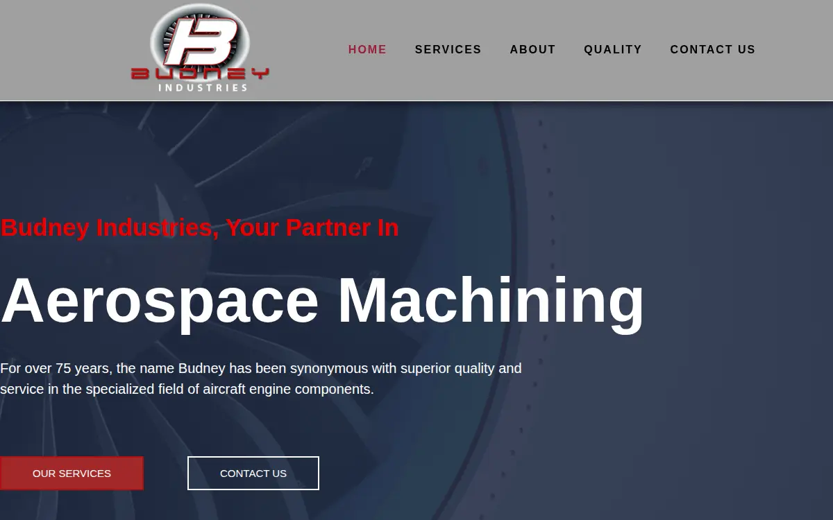 Homepage of Budney Industries, INC