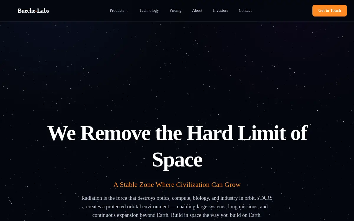 Homepage of Bueche-labs L.l.c