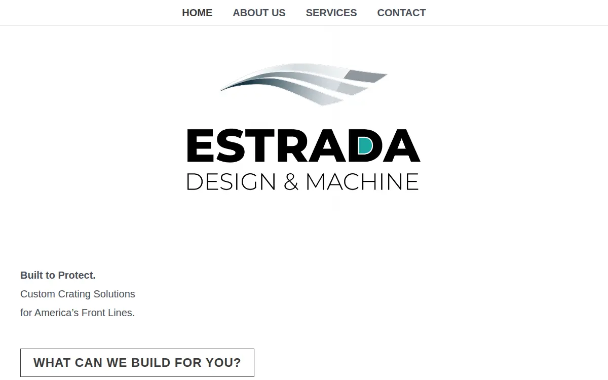 Homepage of Estrada Design & Machine LLC