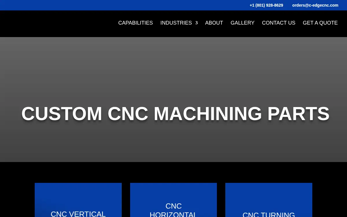 Homepage of Cutting Edge Cnc LLC