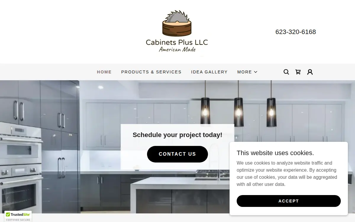 Homepage of Cabinets Plus LLC