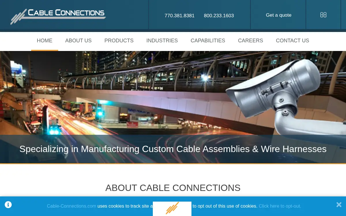 Homepage of Comsonics of Georgia, INC.