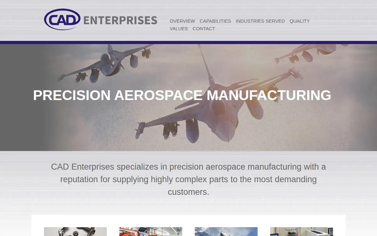 Homepage of Cad Enterprises, INC.
