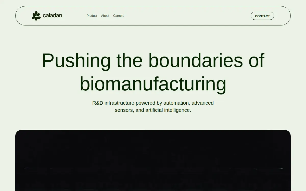 Homepage of Caladan Bio INC.