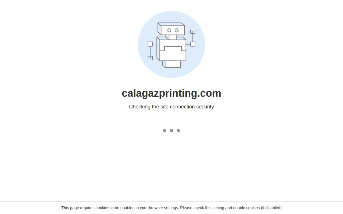 Homepage of Calagaz Printing INC