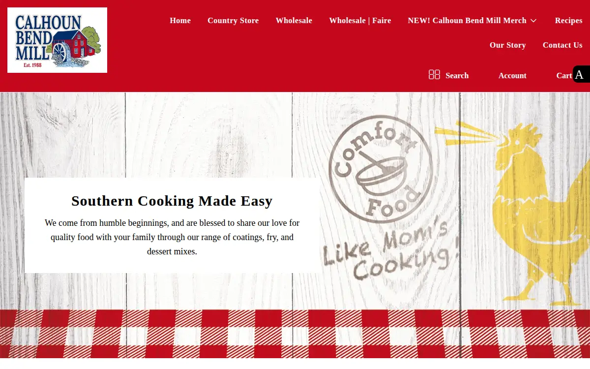 Homepage of Calhoun Bend Mill, INC.