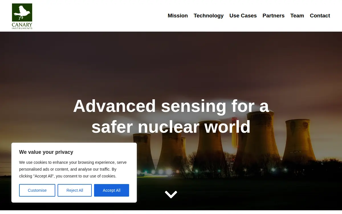 Homepage of Canary Instruments LLC