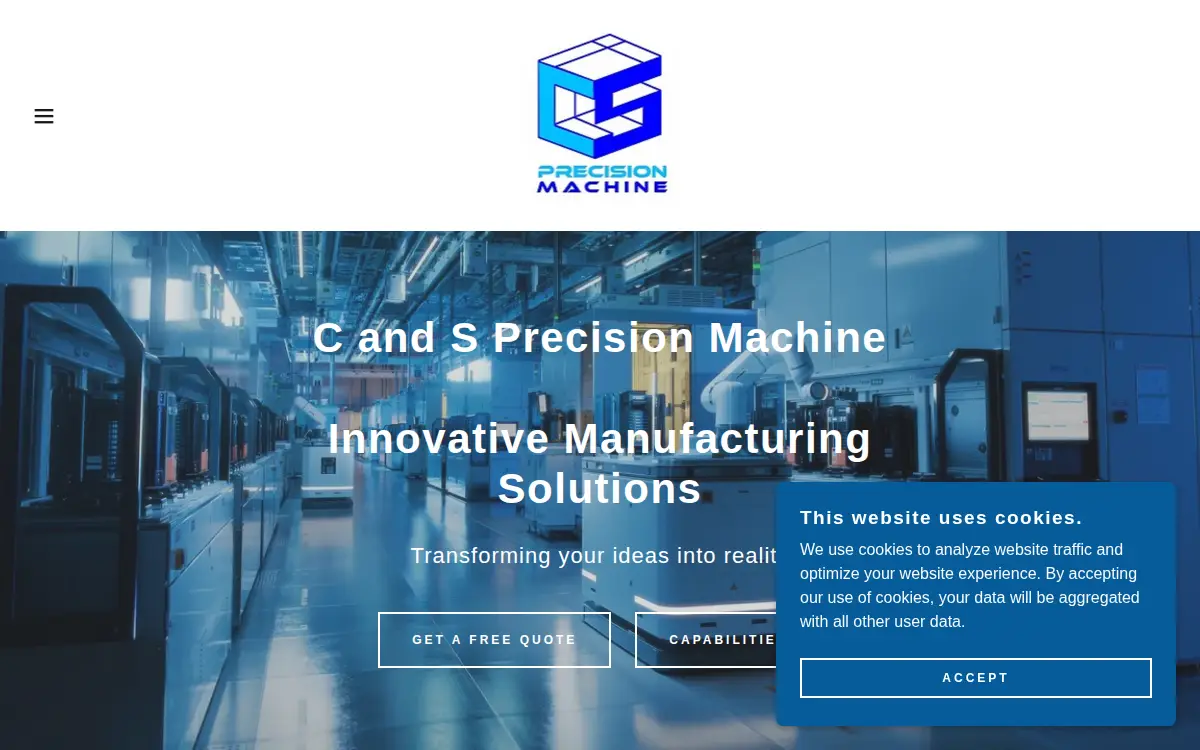 Homepage of C and S Precision Machine LLC