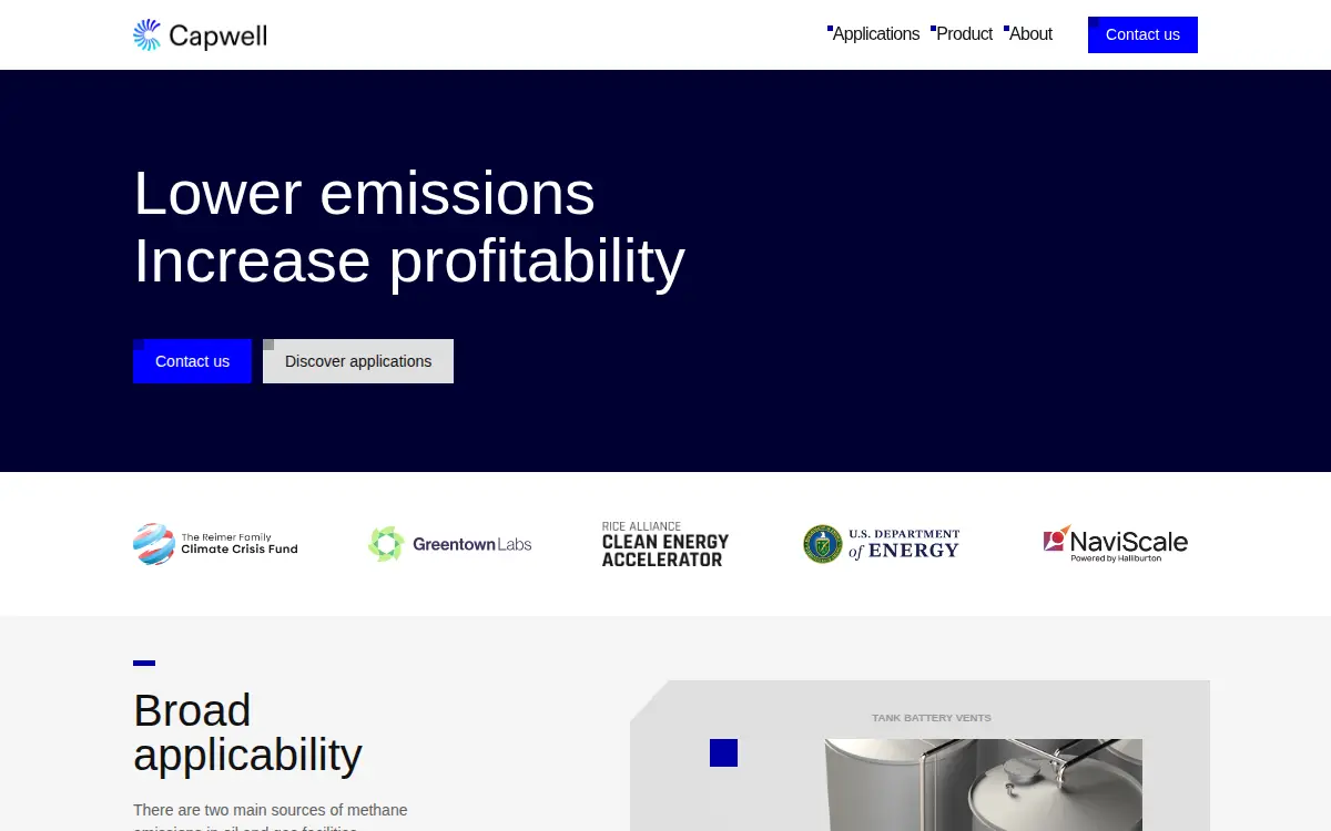 Homepage of Capwell Services INC