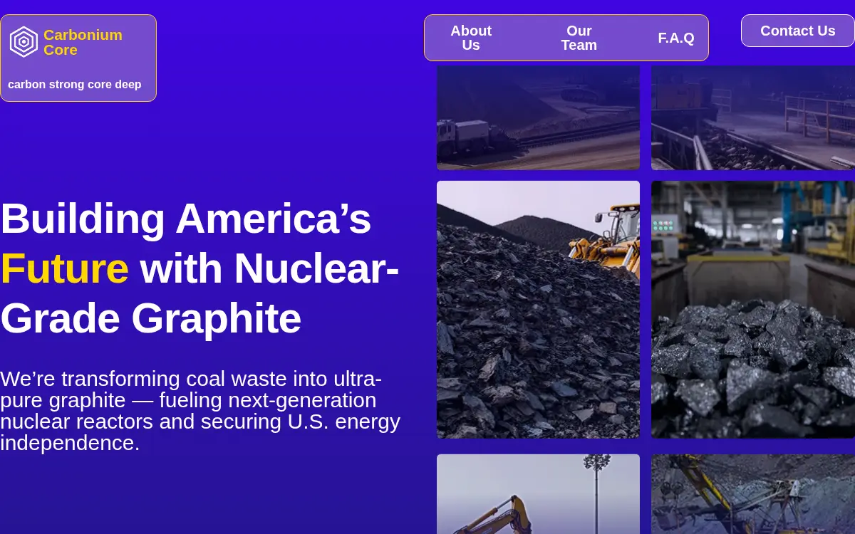 Homepage of Carbonium Core, INC.