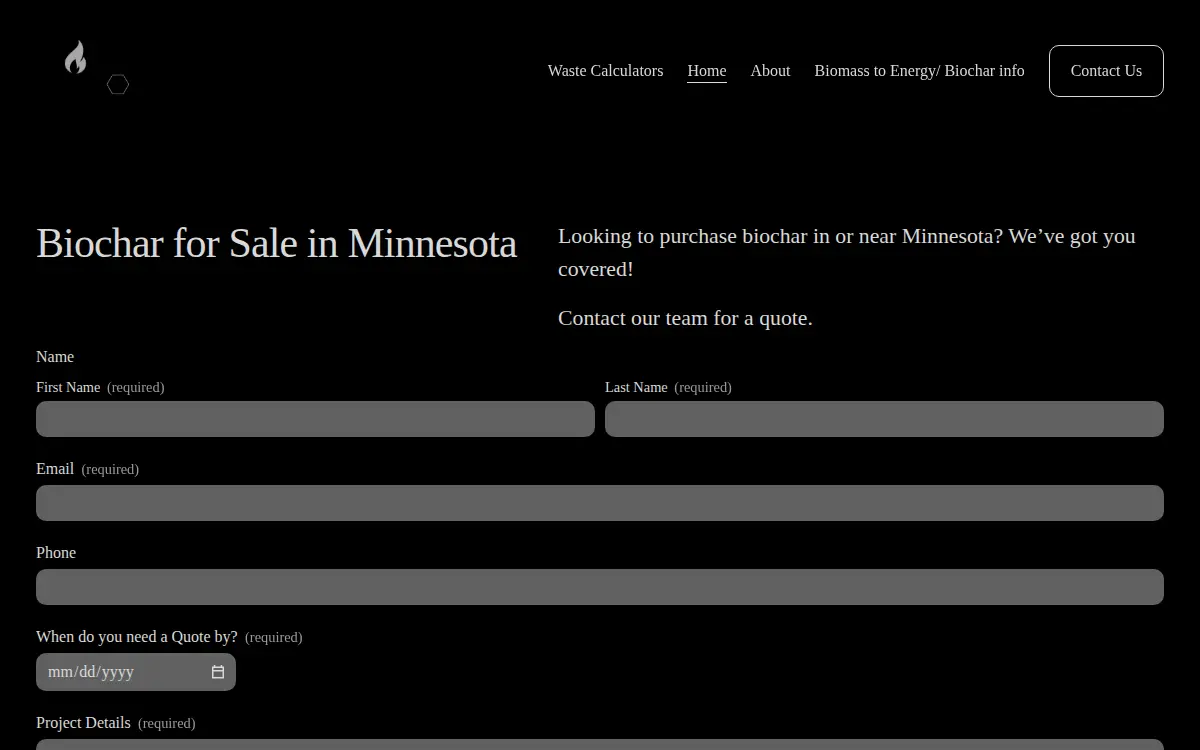 Homepage of Carbontec LLC