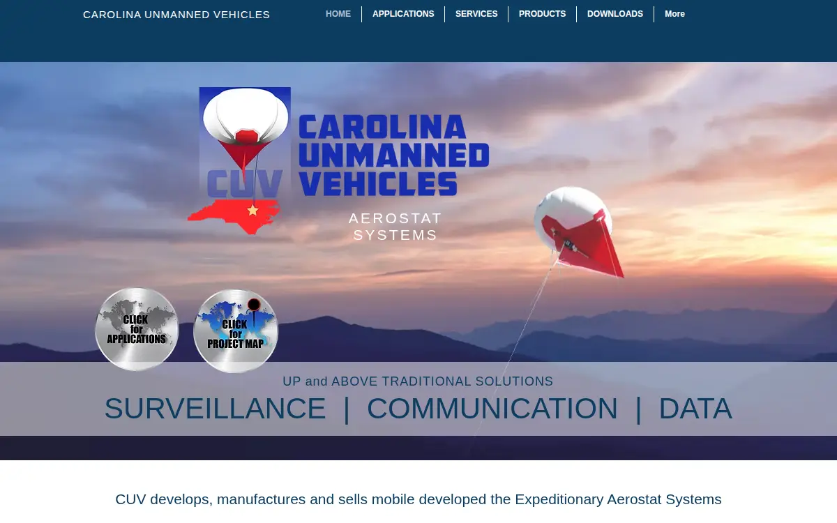 Homepage of Carolina Unmanned Vehicles INC