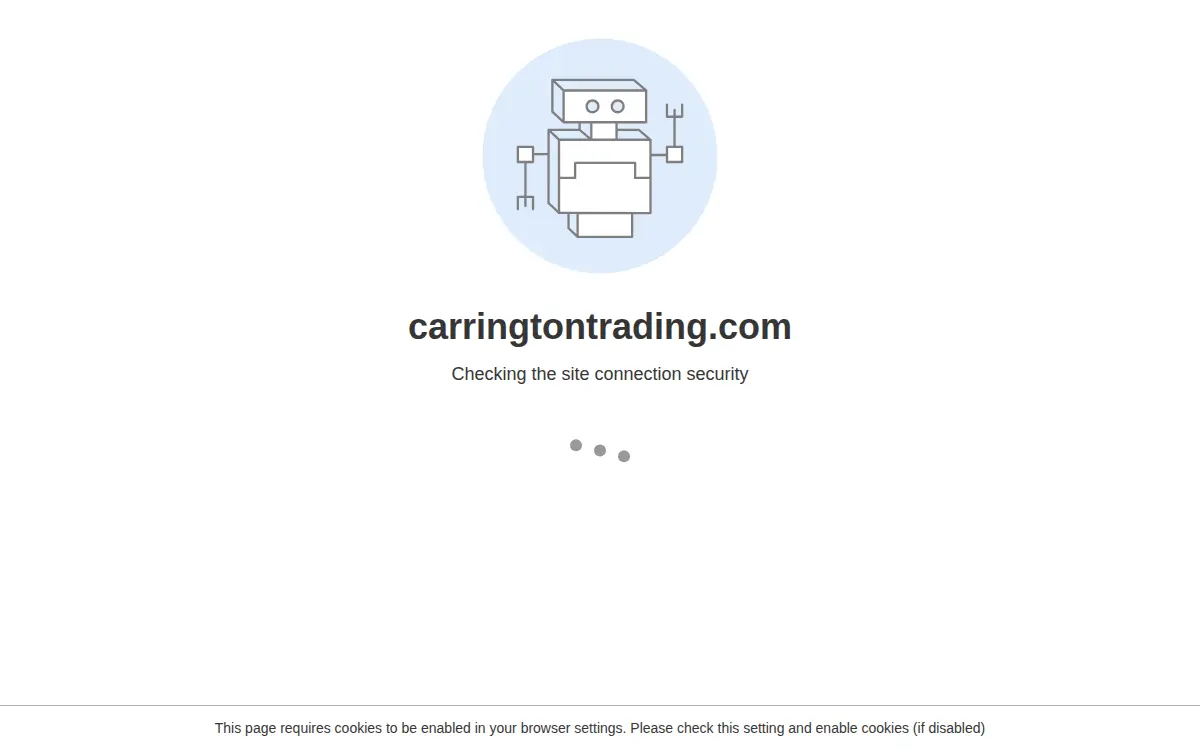 Homepage of Carrington Trading LLC