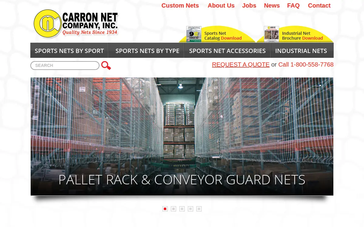Homepage of Carron Net Company, INC.