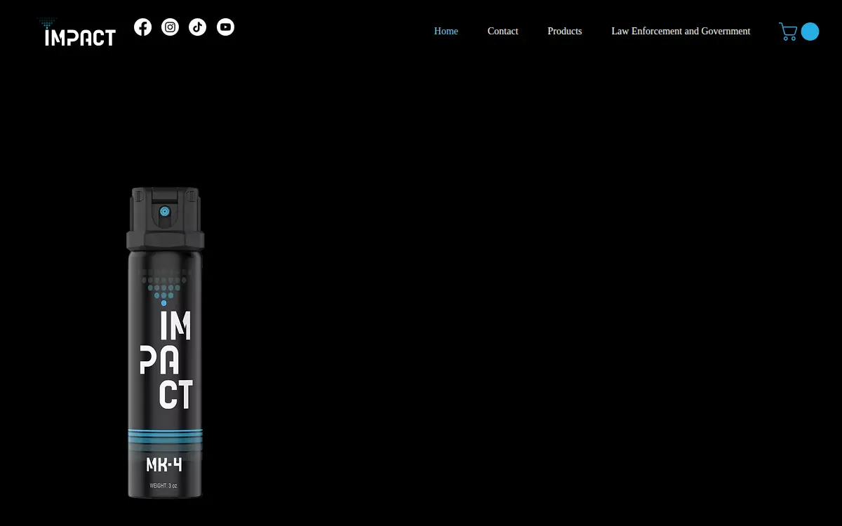 Homepage of Impact Solutions LLC