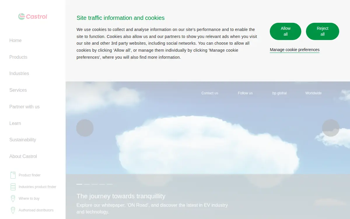 Homepage of Bp Lubricants USA INC.