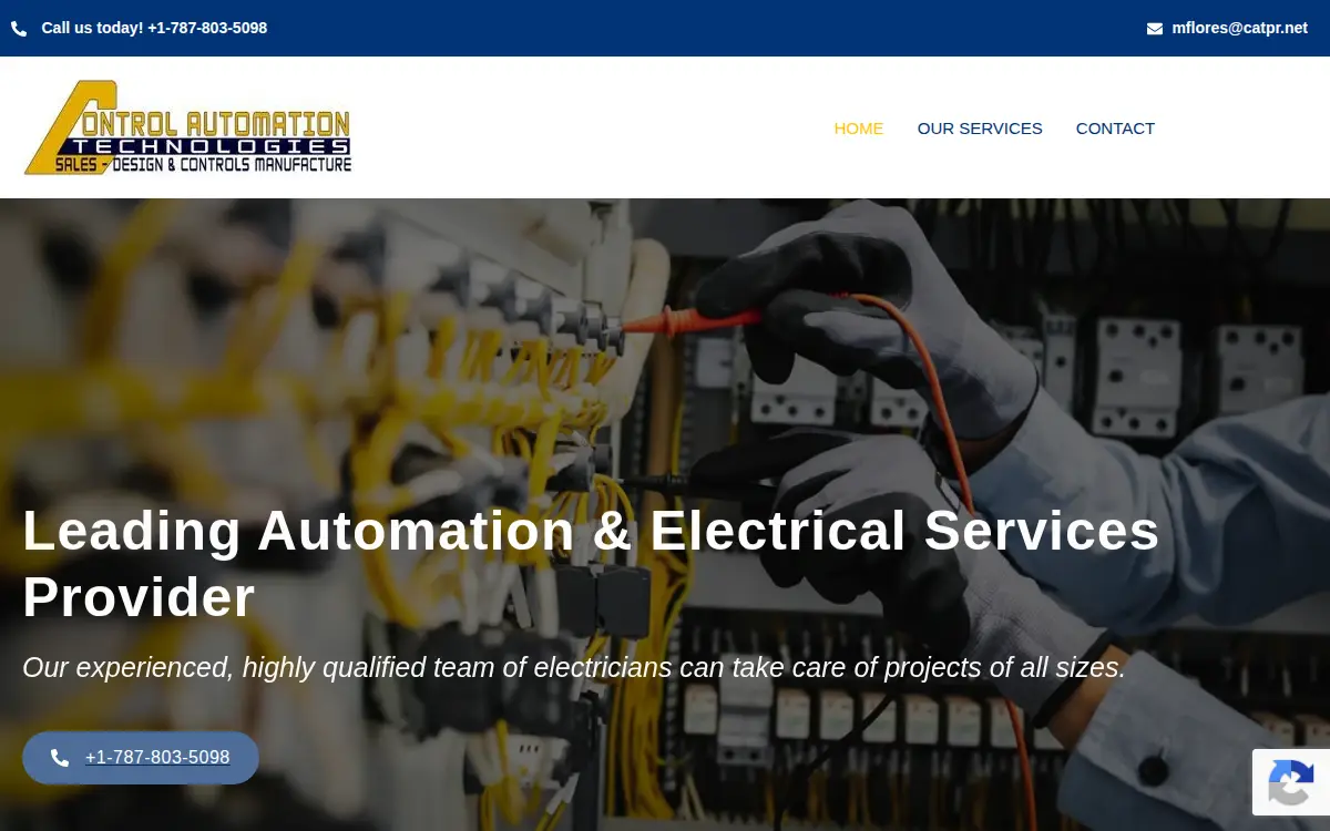 Homepage of Control Automation Technologies INC