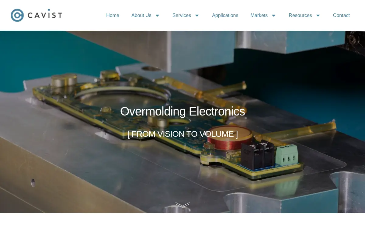 Homepage of Cavist Manufacturing LLC