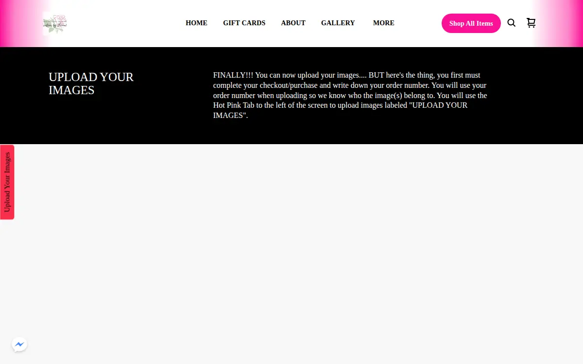 Homepage of Customcreations By Sheenaleann, LLC