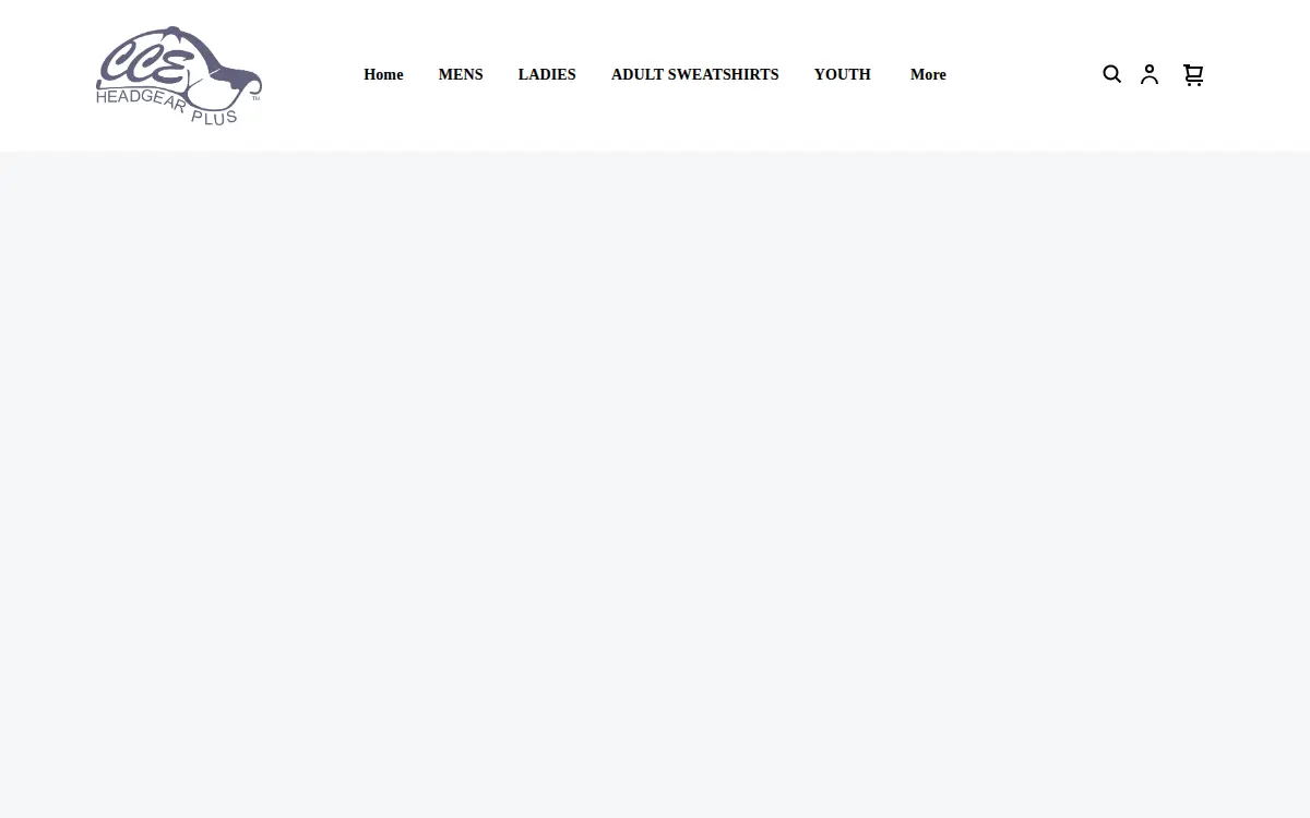 Homepage of Cce Headgear Plus LLC