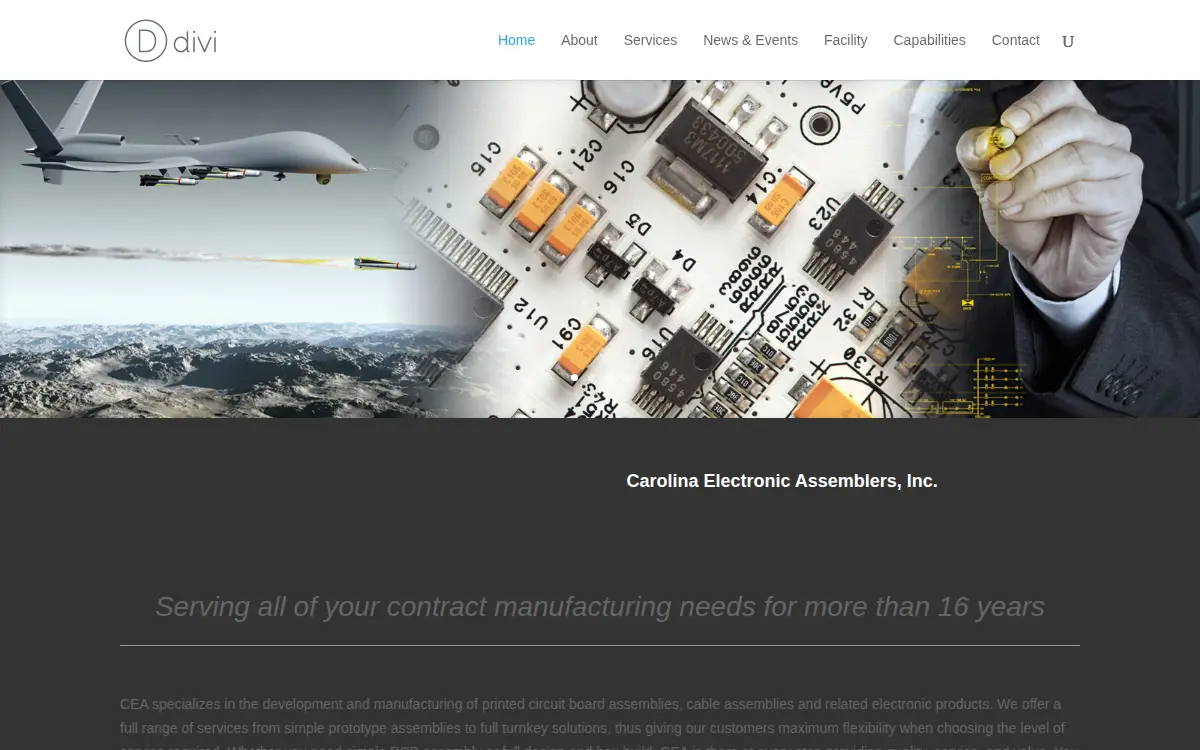 Homepage of Carolina Electronic Assemblers, INC.