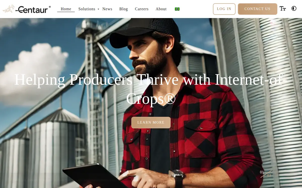 Homepage of Centaur Analytics INC