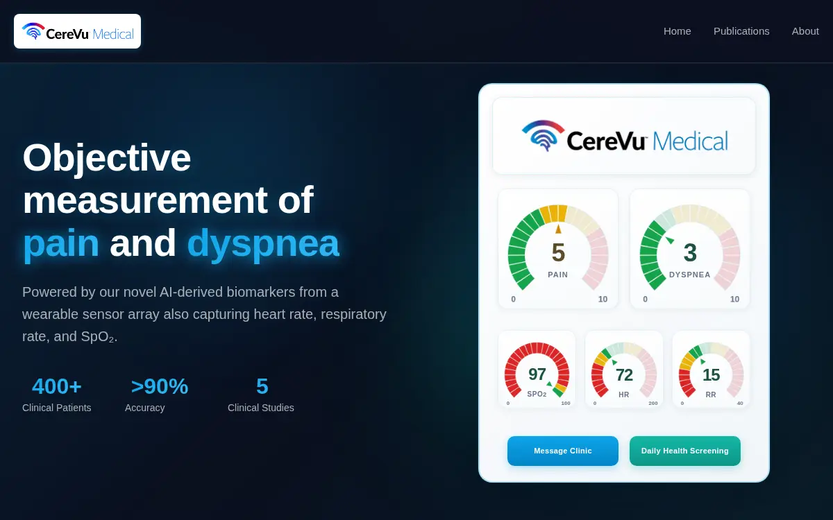 Homepage of Cerevu Medical, INC.