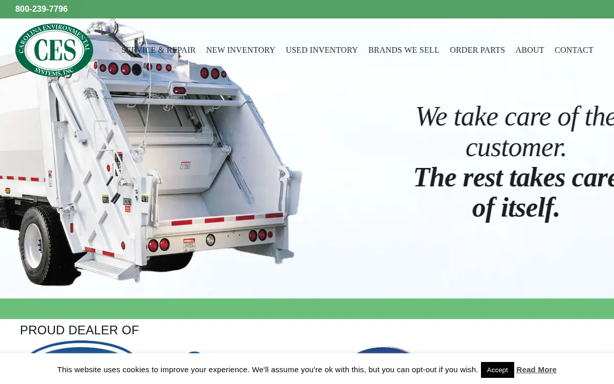 Homepage of Carolina Environmental Systems, INC
