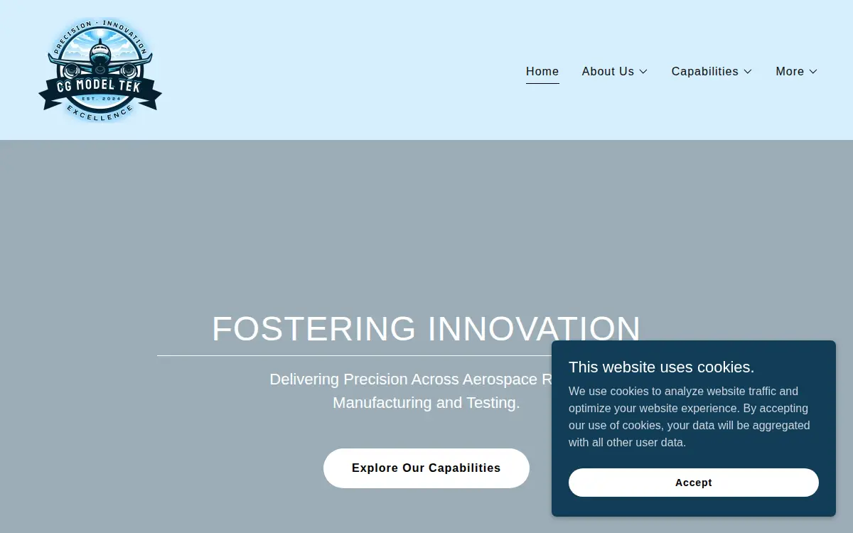 Homepage of Cg Model Tek LLC