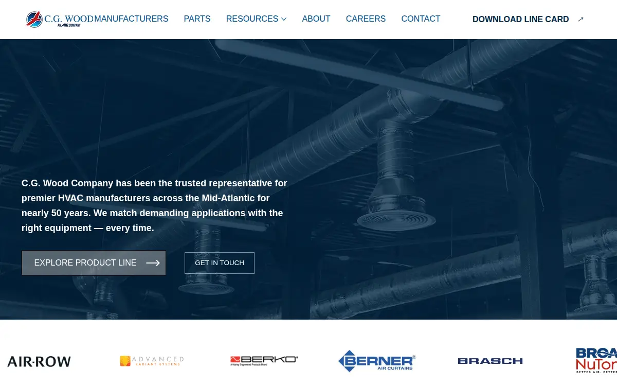Homepage of C.g. Wood Company, LLC