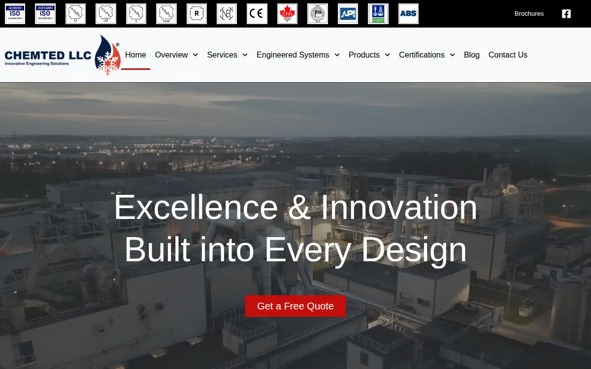 Homepage of Chemted LLC
