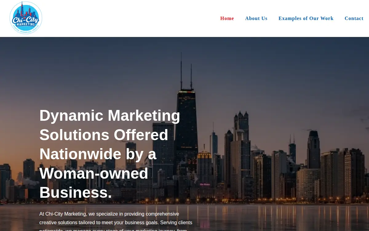 Homepage of Chi-city Marketing LLC