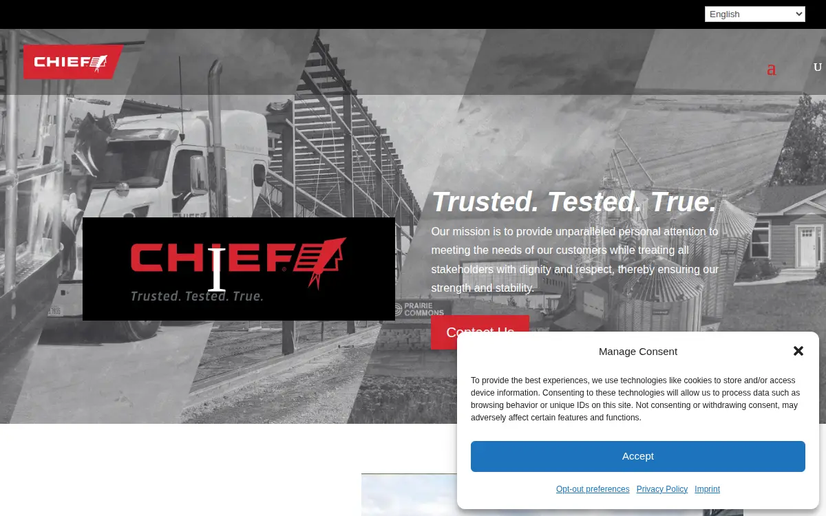 Homepage of Chief Industries INC