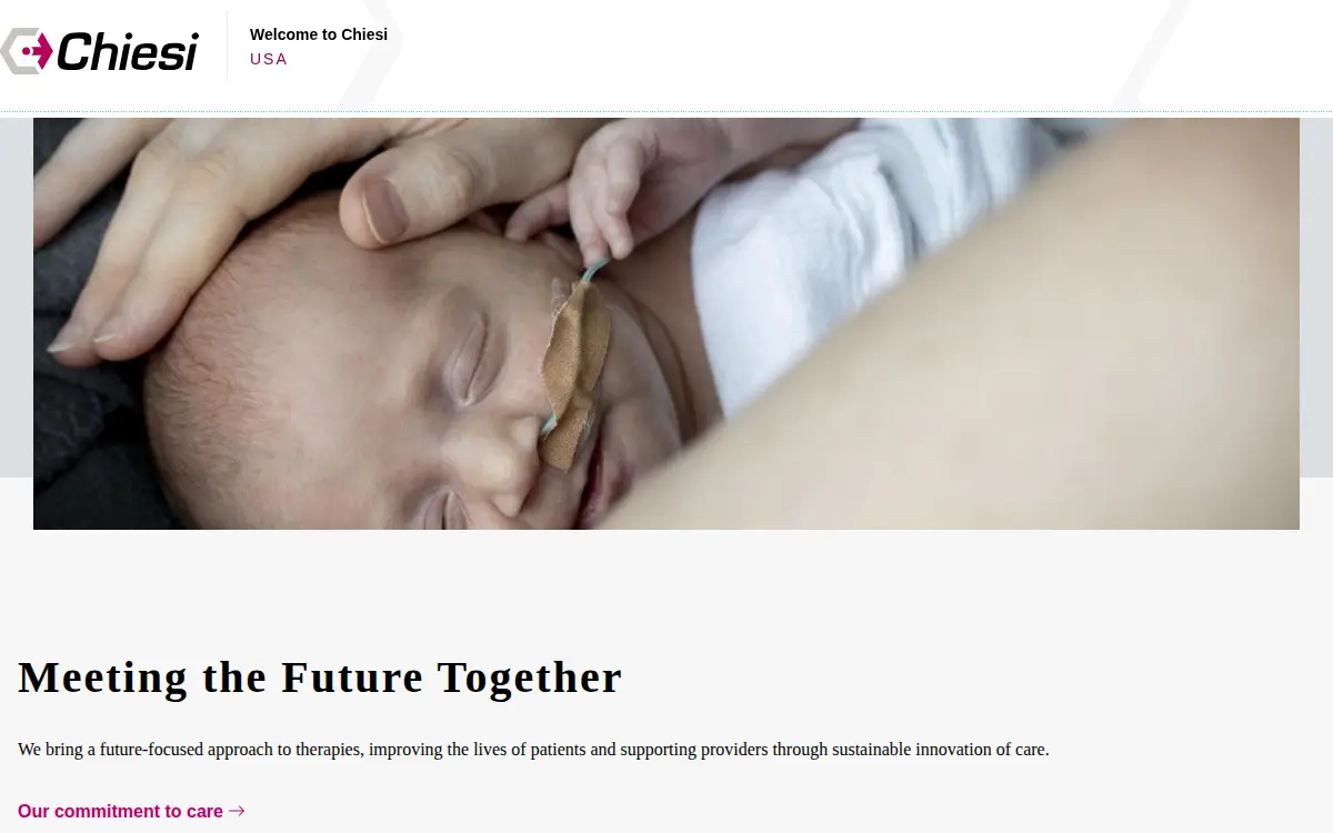 Homepage of Chiesi USA INC