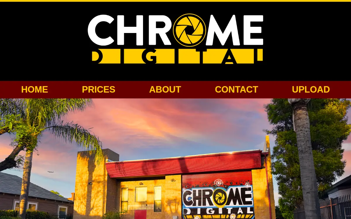 Homepage of Chrome Digital LLC
