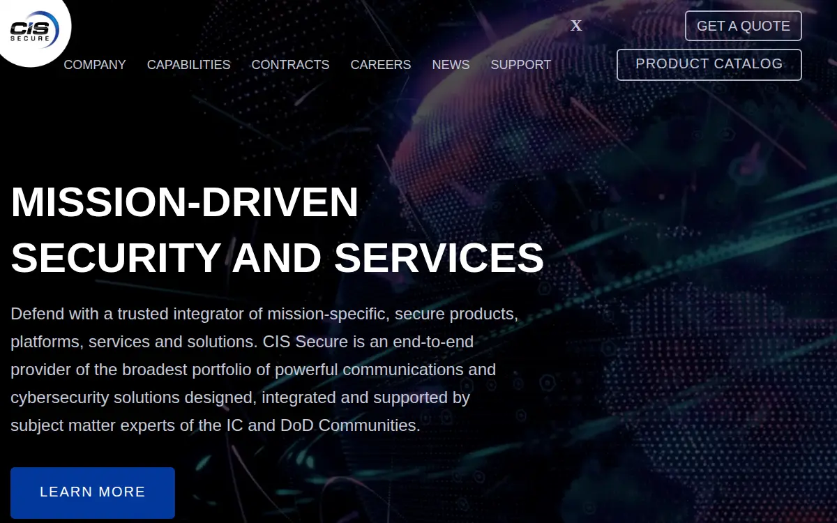 Homepage of Cis Secure Computing, INC.
