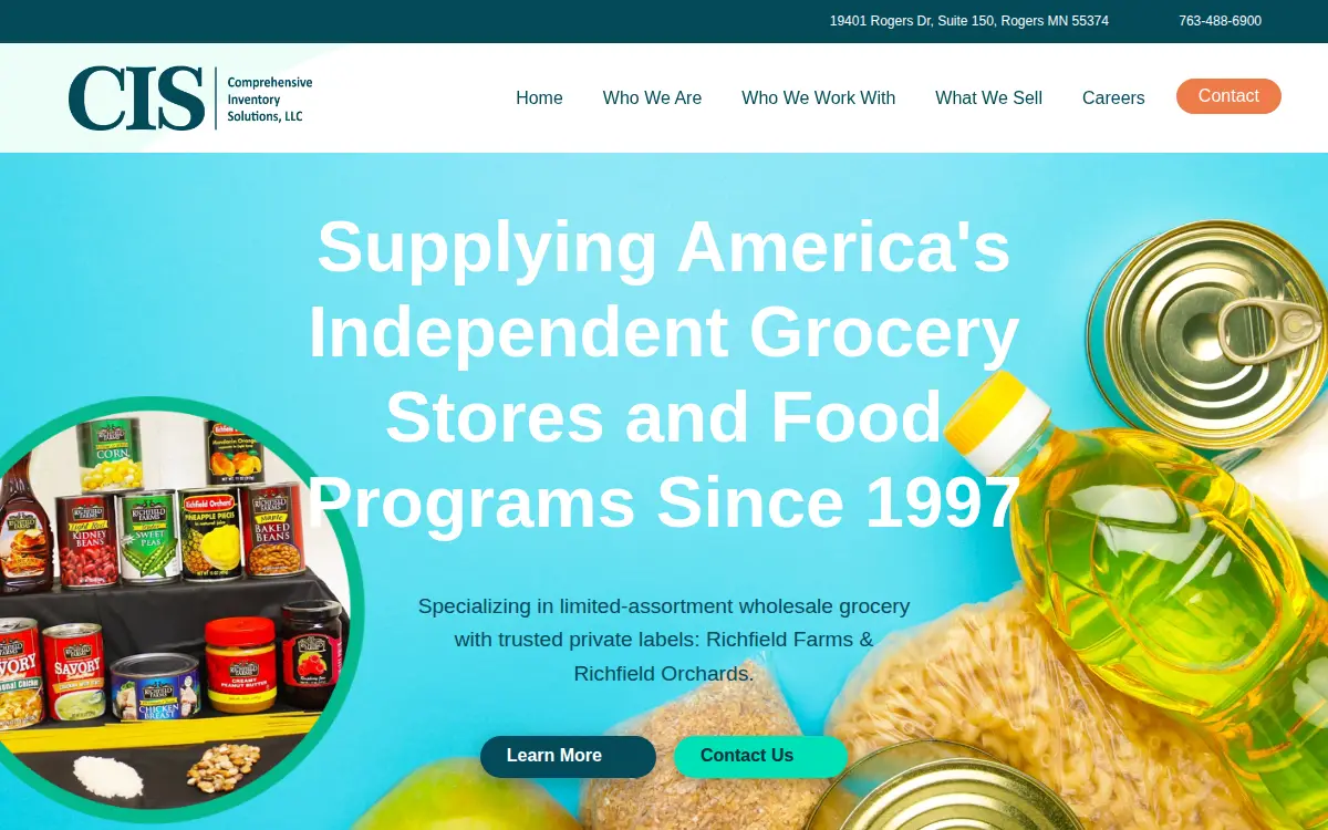 Homepage of Comprehensive Inventory Solutions LLC
