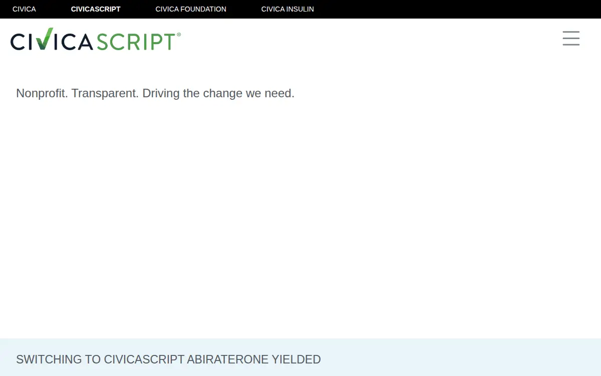 Homepage of Civicascript LLC