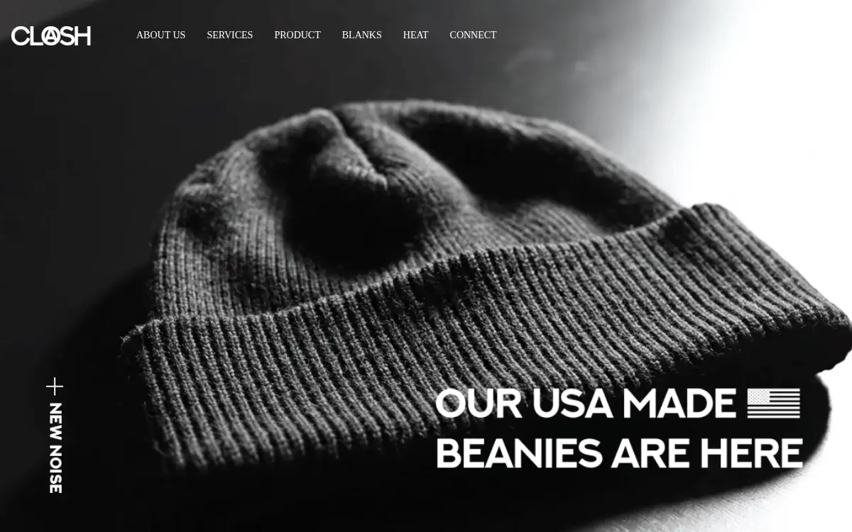 Homepage of Clash LLC