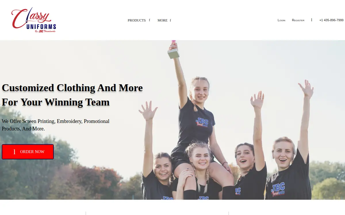 Homepage of Jbc Threadworks LLC