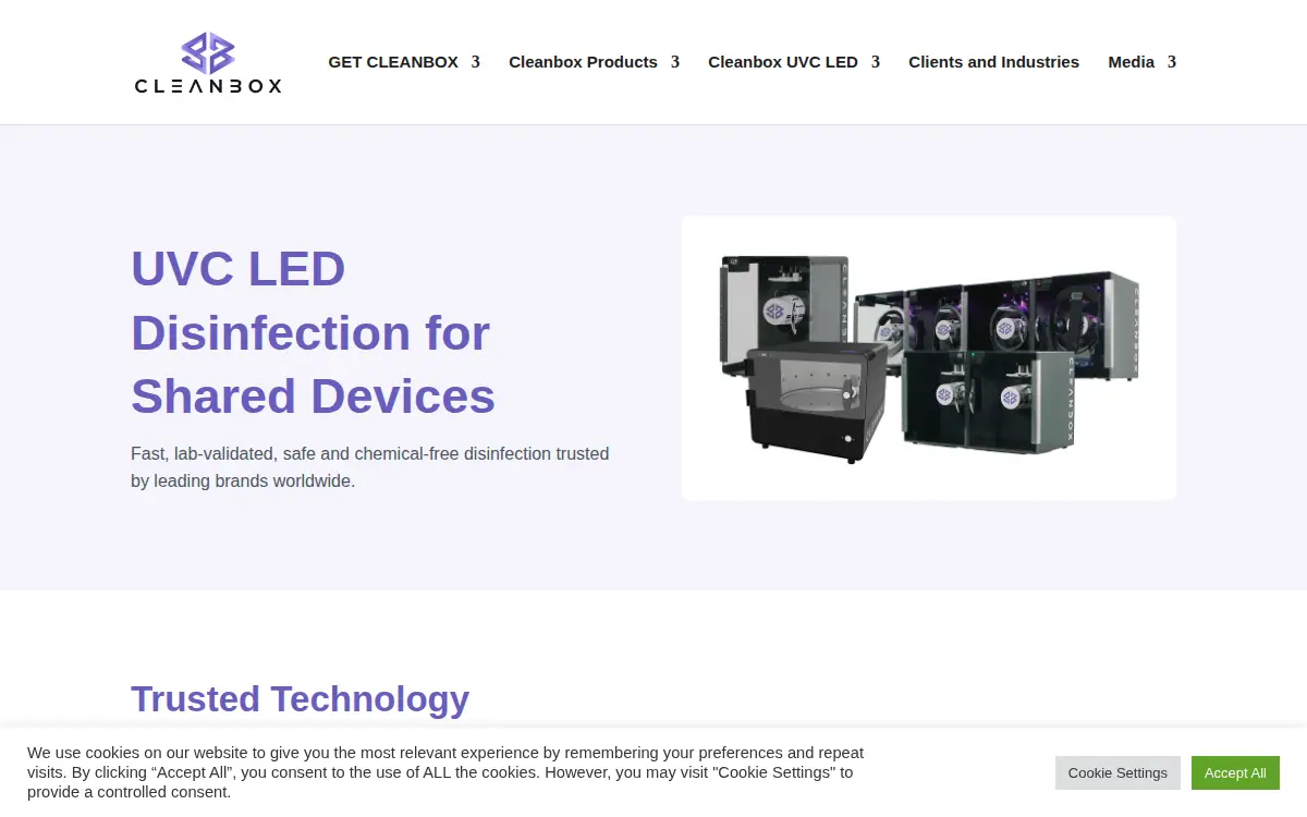 Homepage of Cleanbox Technology INC
