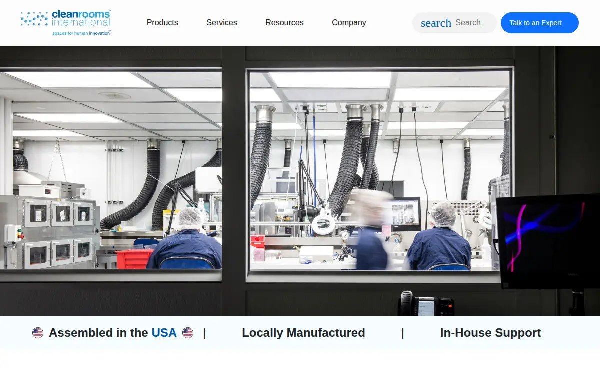 Homepage of Clean Rooms International INC