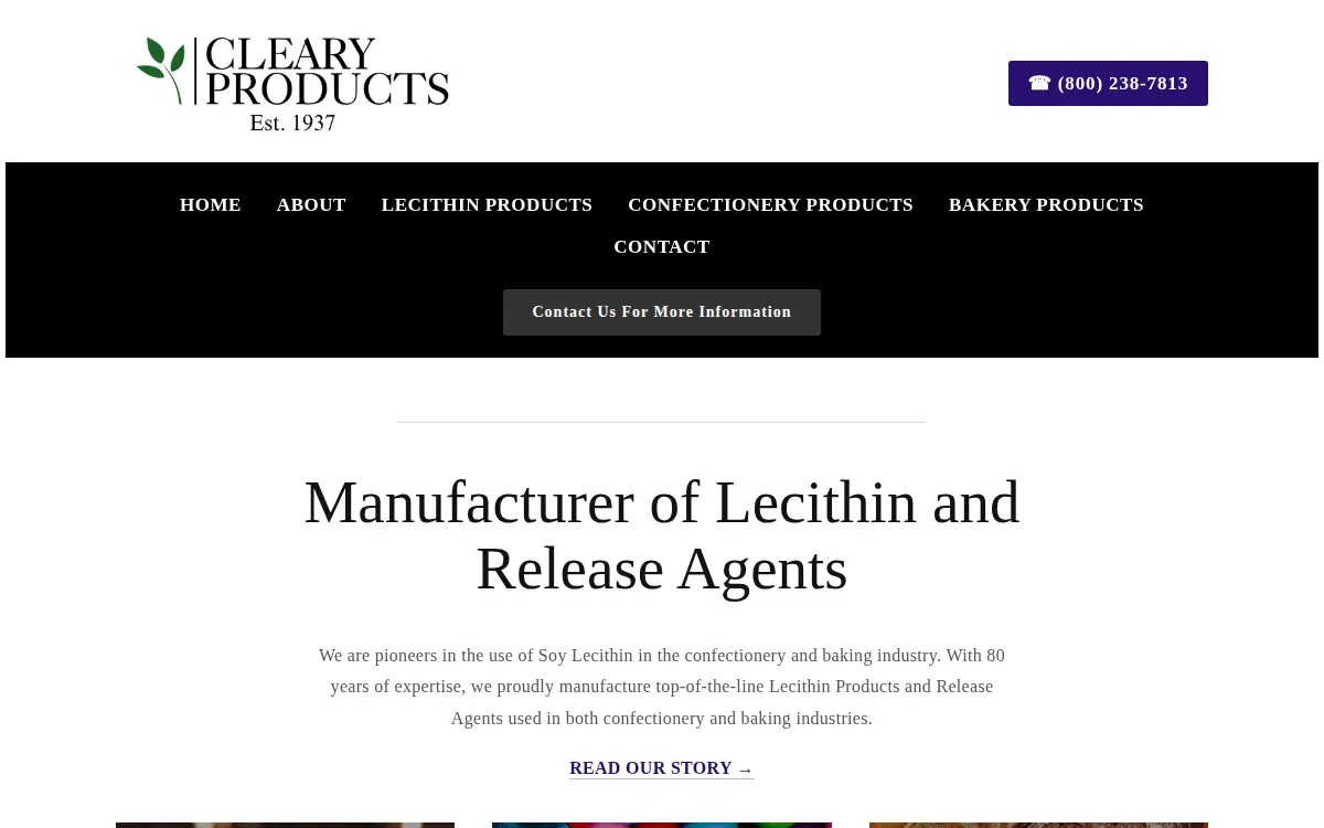 Homepage of W. A. Cleary Corporation
