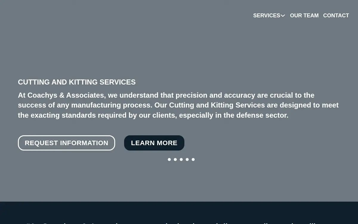 Homepage of Coachys & Associates, LLC